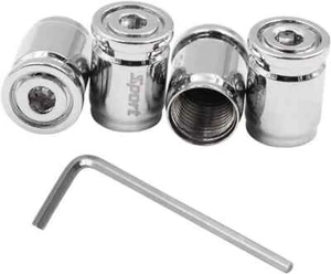 4PCS Locking Car Tire Valve Stems Caps, Anti-Theft Auto Wheel Valve Stem Covers - Picture 1 of 6
