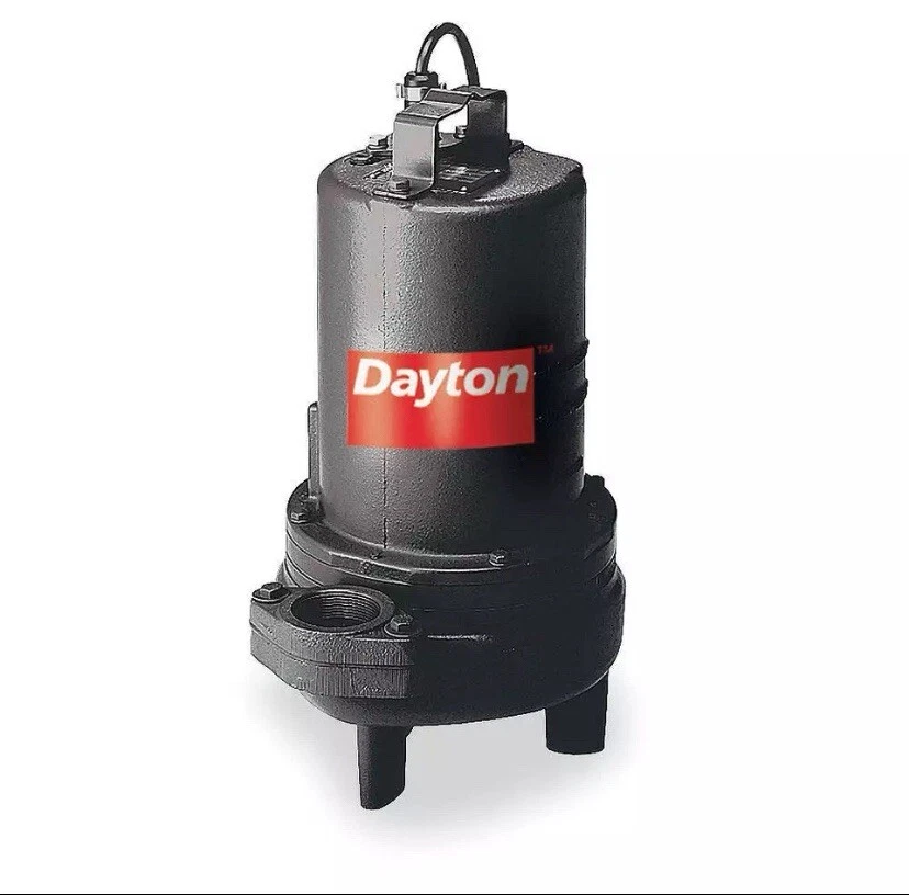 Dayton 3BB95 2 HP Sewage Ejector Pump 240vac