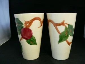FRANCISCAN CHINA APPLE---TUMBLERS 10oz-----SET of 2-----1949-1953 BACK STAMP - Picture 1 of 3