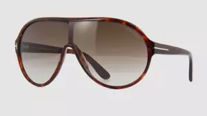 $475 Tom Ford Brenton TF814 54K Men's Brown Shield Gradient Sunglasses 139-135 - Picture 1 of 6