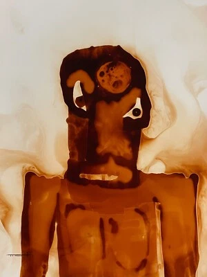 Pintura Original Tonito.PENSANDO en Ti.Cara Orgánica Única. Arte de otro mundo Foto 1 de 3