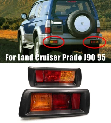 Pair For Toyota Land Cruiser Prado J90 1995-02 Rear Bumper Lamp Tail Light Lamp - Image 1 of 4