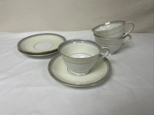 Noritake 3078 Audrey Teacups & Saucers Set of 3 - Picture 1 of 6