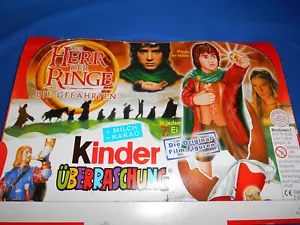 IL SIGNORE DEGLI ANELLI VETRINA VUOTA Kinder tedesco Surprise Egg 2001 Pubblicità - Foto 1 di 12