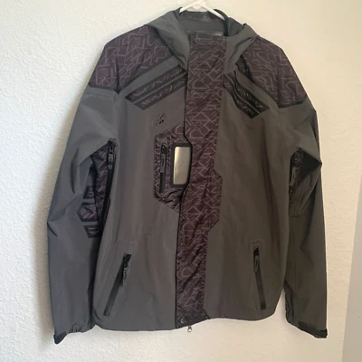 Fox Racing Cycling 2.5L Water Resistant Jacket Medium Gray Purple - Image 1 of 4
