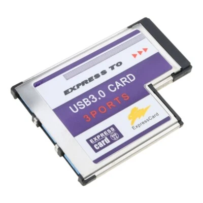 54mm for Express Card 3 Port USB 3.0 Adapter Expresscard for Laptop FL1100 Chip - Image 1 of 4