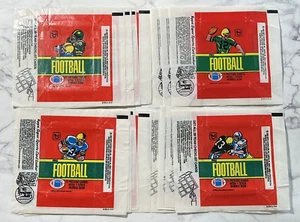 1980 Topps NFL Football Lot of 20 Wax Pack Wrappers 5 Each of All 4 Versions - Picture 1 of 5