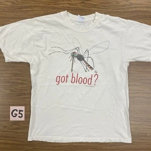 Maglietta vintage anni '90 uomo grande Tom Griffin Got Blood zanzara rara vintage - Foto 1 di 10
