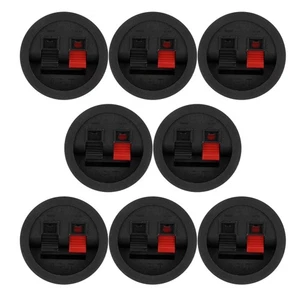  8 Pcs Connector Clamp Horn Cable Spade Terminal Connectors Pin for Speaker Wire - Picture 1 of 12