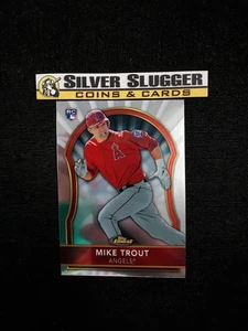 2011 Mike Trout Topps Finest Base #94 RC Rookie Card Los Angeles Angels A - Picture 1 of 4