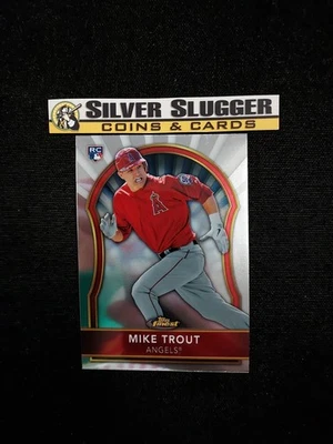 2011 Mike Trout Topps Finest Base #94 RC Rookie Card Los Angeles Angels A - Image 1 of 4
