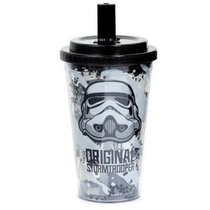 Stormtrooper Shatterproof Double Walled Tumbler Cup with Straw & Lid 500ml - Picture 1 of 6