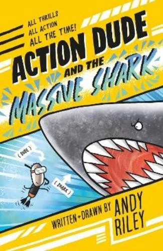 Andy Riley Action Dude and the Massive Shark (Poche) Action Dude - Photo 1/1