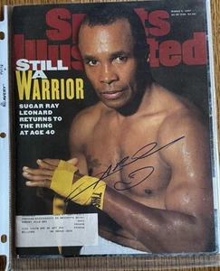 SUGAR RAY LEONARD SIGNED SPORTS ILLUSTRATED MARCH 3 1997 - Picture 1 of 5