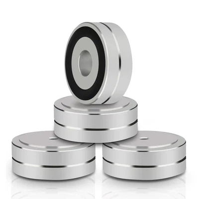 4PCS 40x15mm Aluminum Hi-end Speaker Isolation Stand Turntable DAC Feet Pad - Image 1 of 4
