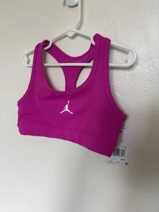 New with Tags Jordan Jumpman Youth Girls Pink Sports Bra 10-12 years NWT - Picture 1 of 4