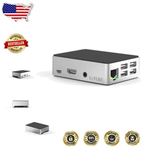 Sleek Silver Raspberry Pi 3 Enclosure with Built-in Cooling & Easy Access - Afbeelding 1 van 7