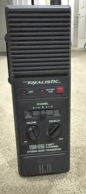 Vintage Realistic Trc-219 Handheld Walkie Talkie Citizens Band CB Radio - Image 1 of 4