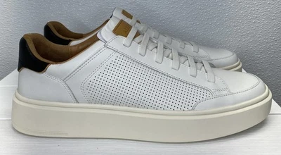 Tenis Allen Edmonds Oliver blancos para hombre talla 9D de cuero sin cordones elásticos de encaje Foto 1 de 4