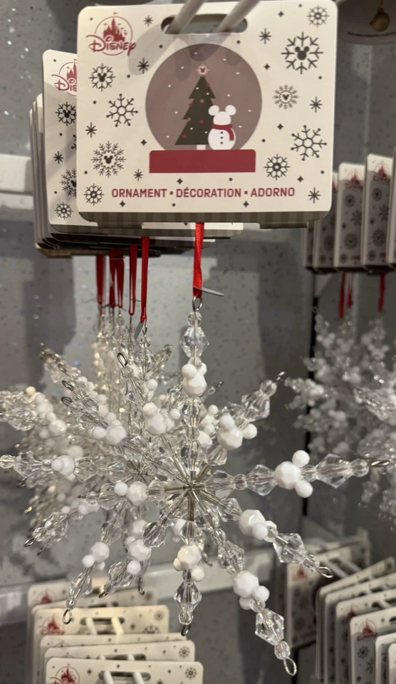Disney Parks 2025 Mickey Mouse Copo de Nieve Adorno de Navidad NUEVO Foto 1 de 1