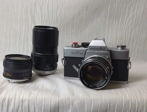 Vintage Minolta SRT 101 35mm Kamera (plus 2 Objektive) MC Rokkor Objektiv Japan - Bild 1 von 17