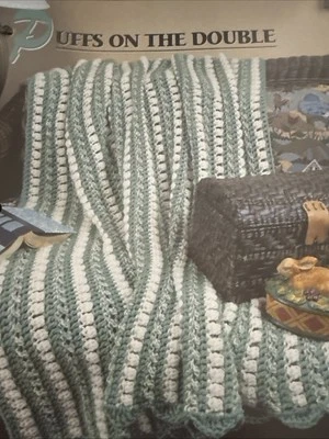 CROCHET Annie’s Afghan Quilt Club ~ “Puffs On The Double” ~ PATTERN ~ - Image 1 of 2