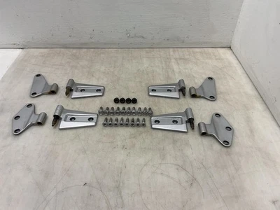 Jeep JK Wrangler 2 Door Inner and Outer Hinges Bright Silver PS2 2007-17 055191 - Image 1 of 4