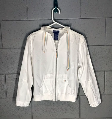 Catalina Windbreaker Hooded Jacket - White - Size Small 4/6 - Изображение 1 из 2