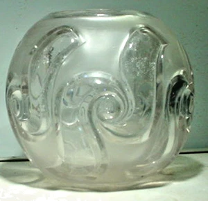 VINTAGE KLARGLAS ROSENSCHALE - Bild 1 von 3