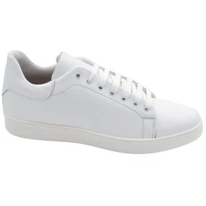 Sneakers uomo 971 bassa in vera pelle vitello bianco classico sportivo fondo bia - Foto 1 di 9