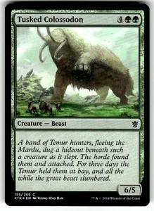FOIL MTG Tusked Colossodon Khans of Tarkir Regular - Picture 1 of 2