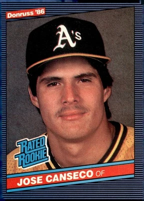 Donruss Rated Rookie #39 1986 Jose Canseco radiocontrol Foto 1 de 2