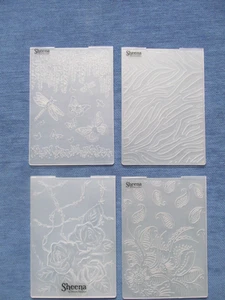4X  EMBOSSING FOLDERS by  SHEENA DOUGLASS  ( LOT D ) - Picture 1 of 8