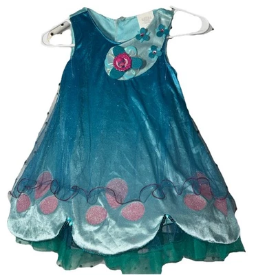 Vestido Trolls, Just Play, Princesa Amapola Niñas Talla 4-6 Foto 1 de 4