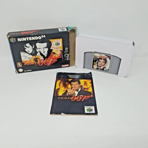 Goldeneye 007 Boxed Nintendo N64 Video Game + Manual UK EUR PAL Tested Working - Picture 1 of 20
