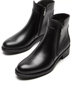 La Canadienne Hartley Damen-Stiefeletten mit Reißverschluss schwarzes Leder, Größe 7,5 M - Bild 1 von 4
