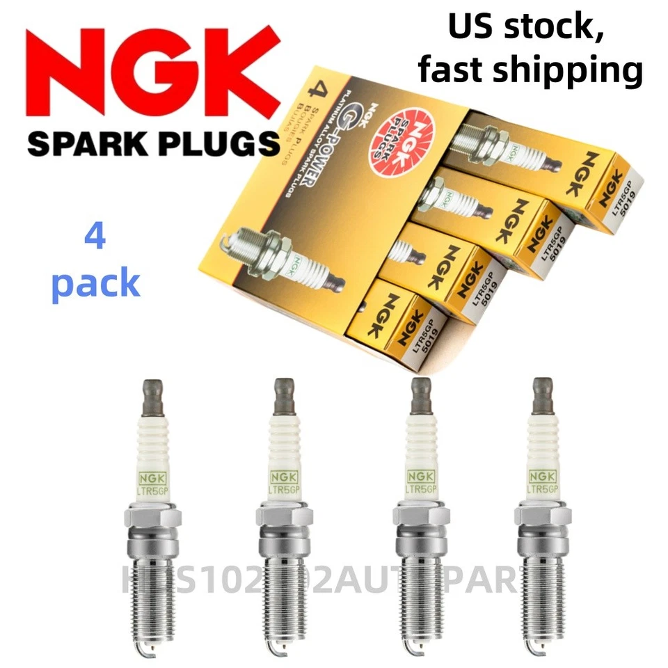 Kit de 4 bujías NGK 5019 G-Power para Buick GMC Chevy Ford Mazda Mercury Foto 1 de 4