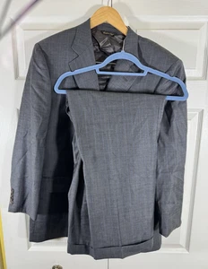 Ermenegildo Zegna Traveler Wolle grau gestreift Herren Anzug Set 42 Hose Gr. 34/28 - Bild 1 von 18