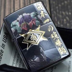 Zippo Hanma Baki Hanayama Kaoru Double Sided Processing Brass Japan Oil Light 30 - Picture 1 of 9