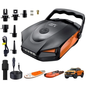 Bomba de tabla de paddle board eléctrica portátil de 50 PSI, bomba sup de alta presión - doble ciervo... - Imagen 1 de 8