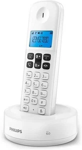 Philips D1611W/34 Telefon bezprzewodowy z identyfikatorem dzwoniącego i funkcją głośnomówiącą - Zdjęcie 1 z 8