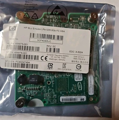 NEW(456973-001) (456978-001) HP BLC EMULEX LPE1205 FC HBA 8GB - Image 1 of 3