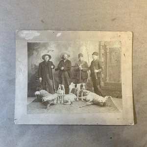 Late 1800/Early 1900S Original Hunting Photo With Deer And Hounds INV-P0008 - Picture 1 of 18