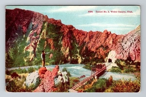 Ogden UT-Utah, Tunnel No 3 Weber Canyon Vintage Souvenir Postcard - Picture 1 of 2