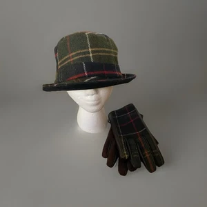 INVIERNO BARBOUR ROMELDALE TARTÁN SOMBRERO + GUANTES CONJUNTO GRANDE DAMAS REGALO 🎁 - Imagen 1 de 11