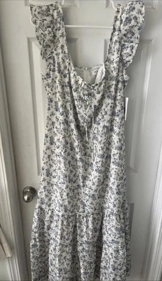 Nuevo con etiquetas Vestido Maxi Midi Worth Collective para Mujer Talla Grande 1X Floral Cottage Modesto Foto 1 de 4
