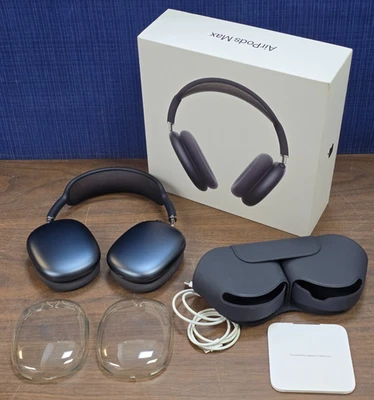 Apple AirPods Max - A3184 Wireless Over-Ear Headphones + Smart Case - Midnight - Image 1 of 4