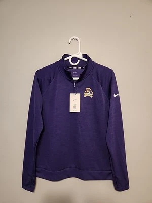 Nuevo Nike East Carolina Pirates ECU Mujer Pacer Media Cremallera Manga Larga Dri-Fit S Foto 1 de 4