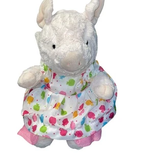 Mary Meyer Plush Pig Angel Wings Dress Apple Stuffed Animal Shower Nursery 10” - Picture 1 of 12