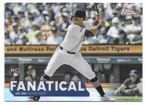 2025 Topps Chrome Fanatical Jace Jung (#FAN-25) Tigers RC SP - Picture 1 of 2